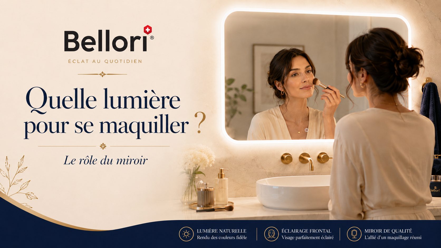 Quelle lumière pour se maquiller ? Le rôle du miroir