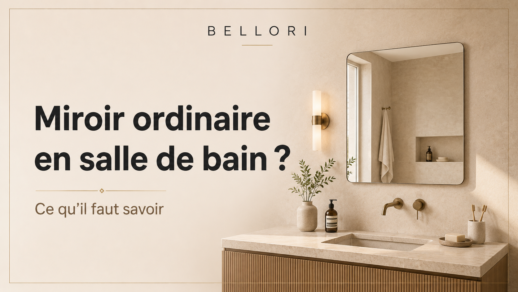 Peut-on mettre un miroir ordinaire dans une salle de bain ?