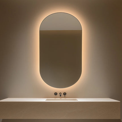 Miroir Ovale Salle De Bain Led Antibuée 50x90 Basel – Bellori
