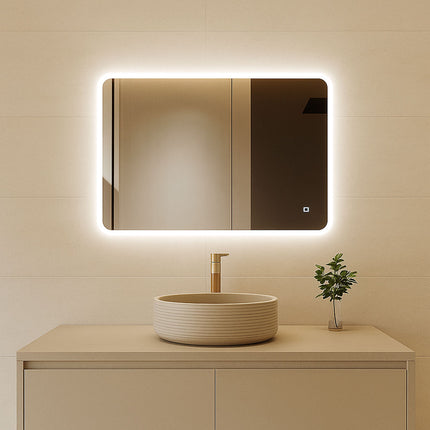 Miroir Rectangulaire Salle De Bain Led Antibuée 80x60 Lausanne – Bellori