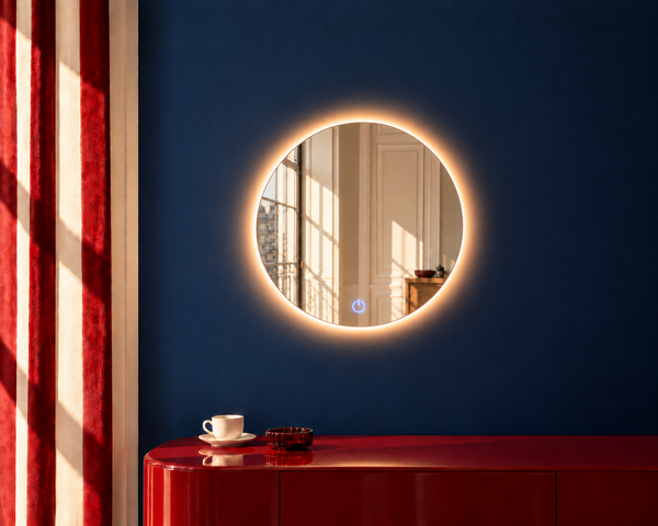 Miroir Rond Salle De Bain Led Antibuée 50x50 Genève – Bellori