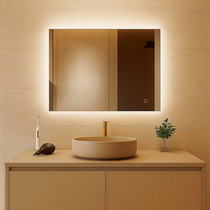 Miroir Salle de Bain Carré LED Antibuée Rétroéclairé – Bern Bellori